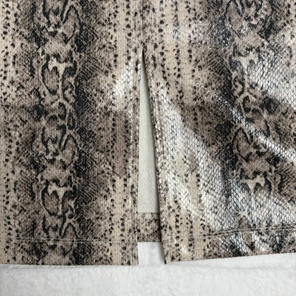 NWT EXPRESS Faux Snakeskin Pencil Skirt Women's M Avant Garde Glam Mob Wife Y2K